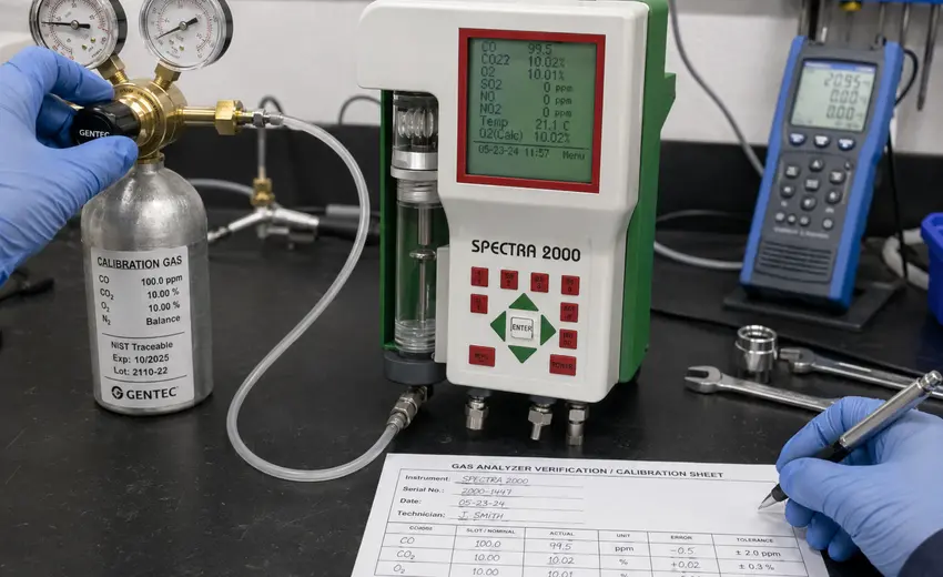 Поверка, калибровка и обслуживание газоанализаторов Spectra